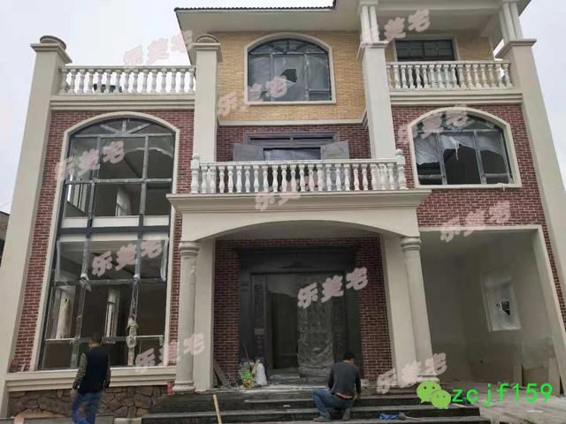 120平米农村三层自建房设计图及建房实景图,主