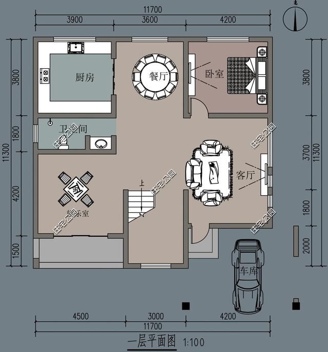 90后农村自建房，现代风格户型6套，含平面图