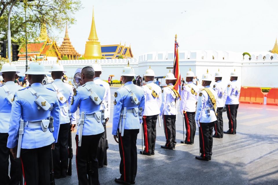 踏春曼谷,泼水大战前竟然先把泰国皇家卫队检