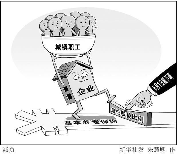 【社保】5月1日起下调城镇职工基本养老保险