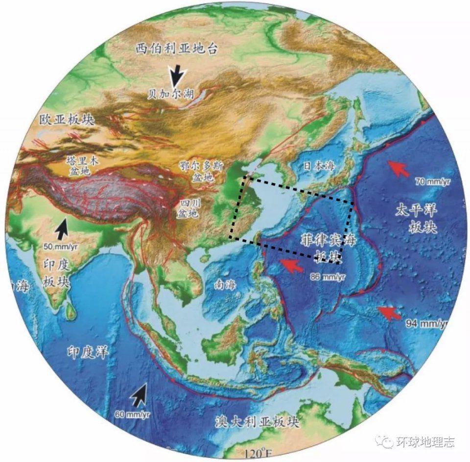 中国38亿年来的数次海陆变迁!