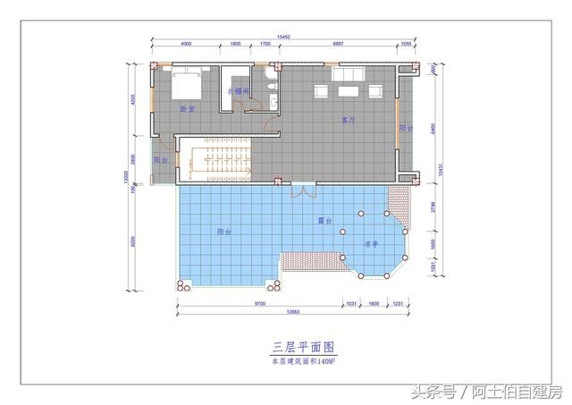 本来主要30万的三层别墅花了45万，看到效果图时他说多共20万也值