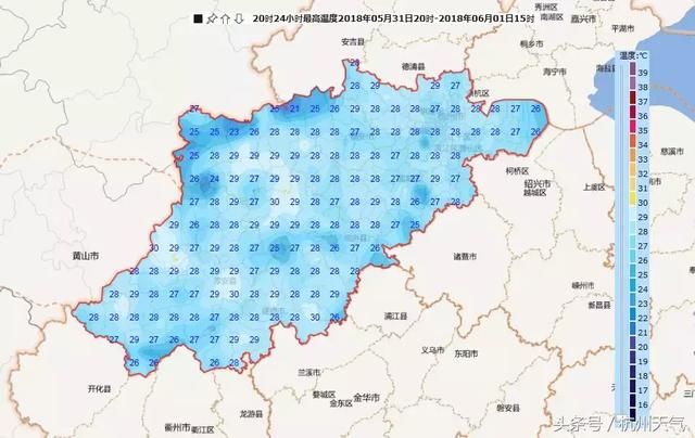 北方气温破40℃ 这个周末杭州天气好吗？