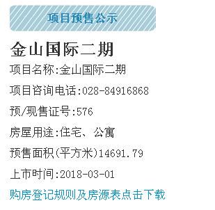 成都金堂大邑浦江447套房摇号上市 改善户型为主