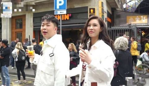 杜海涛沈梦辰现身巴塞罗那,一起拍摄婚纱照