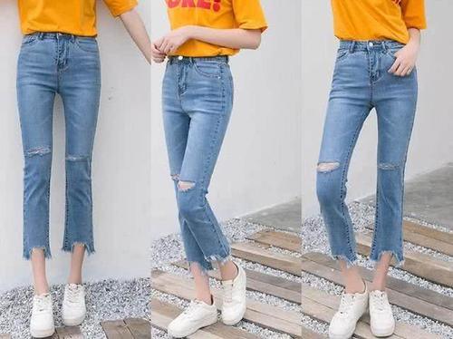 今夏最火爆的微喇叭裤,搭配运动鞋,满满的休闲