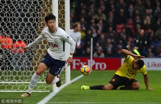 英超-孙兴慜破门 10人热刺1-1沃特福德4轮不胜