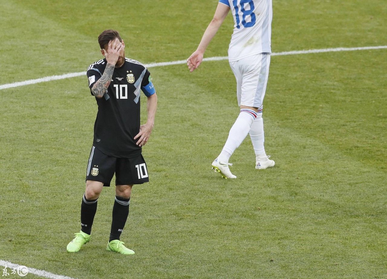 世界杯阿根廷对战冰岛,那个天才的梅西遇到前