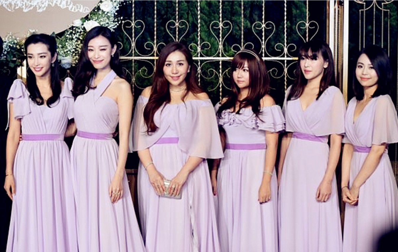 Angelababy伴娘团礼服最丑被指心机重，陈妍希最美最贴心!