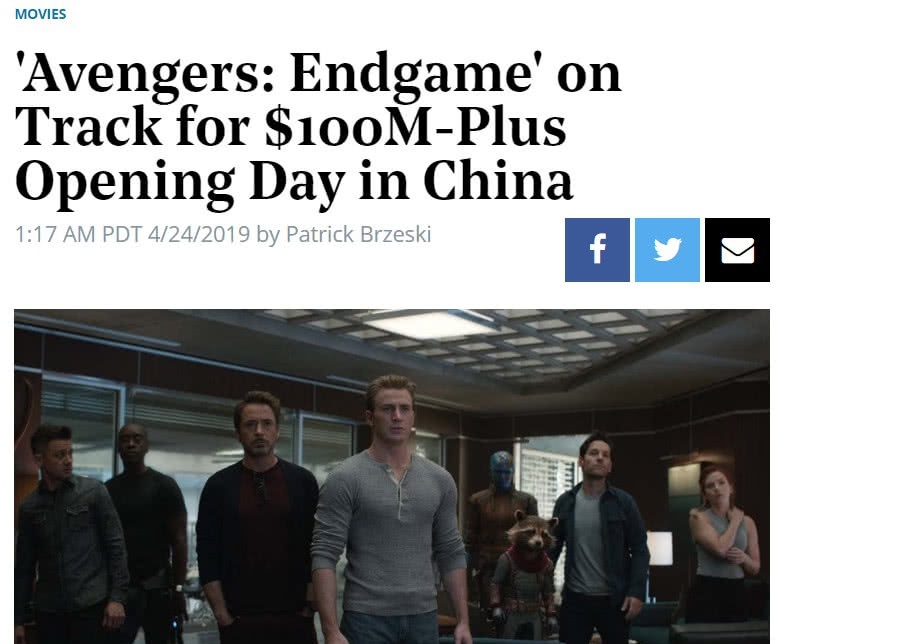 外媒评价《复联4》中国首映:中国人简直疯了!