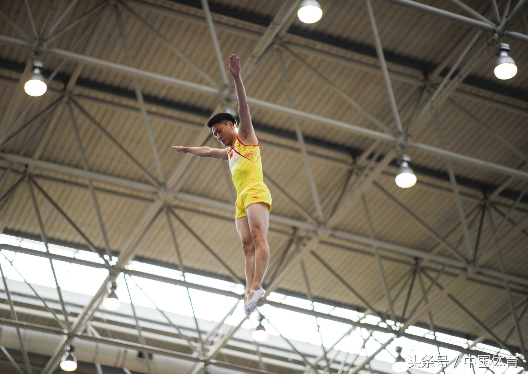 亚运会蹦床第一次选拔测验赛在北京体育大学进