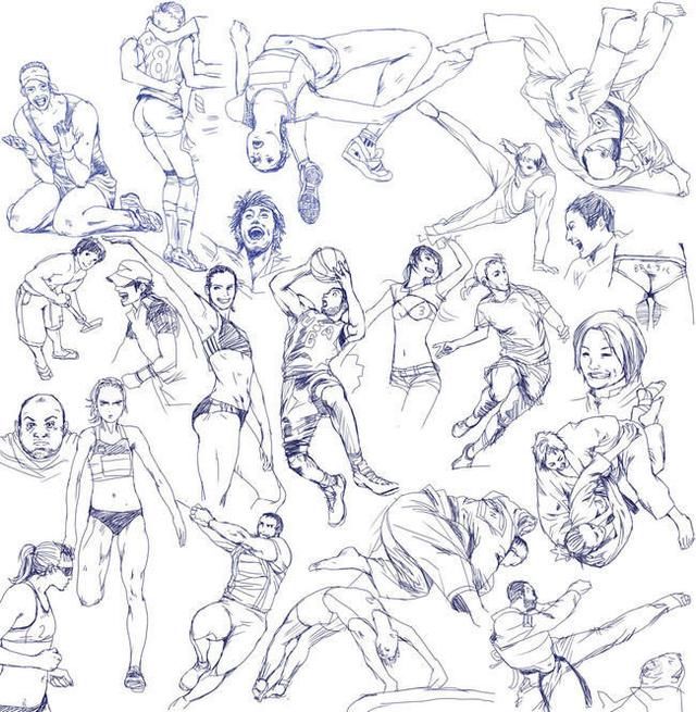 全套1000种游戏原画动漫人物人体造型绘画技