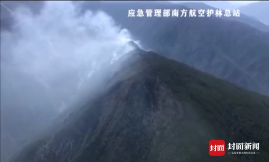 凉山木里森林火灾复燃 过火面积约7公顷