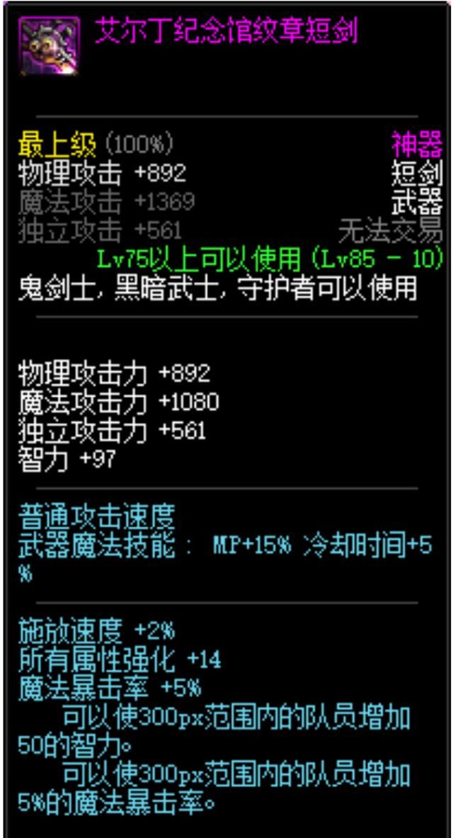 DNF帕拉丁混卢克需要做的一些光环装备