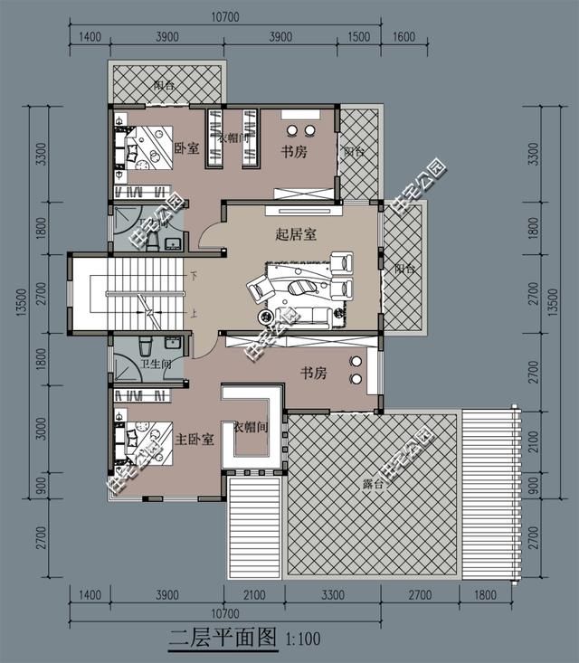 新农村别墅现代风格2层11米面宽，90后超爱这款，居然有多种方案