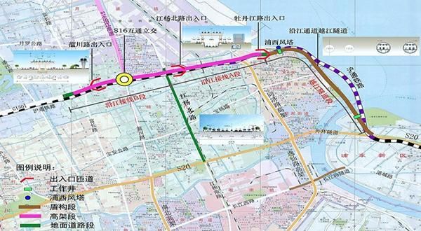 上海郊环隧道入口