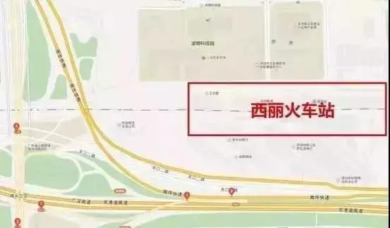 根据深圳地区铁路枢纽总图规划, 西丽站定位深圳新的高铁客运综合交通图片