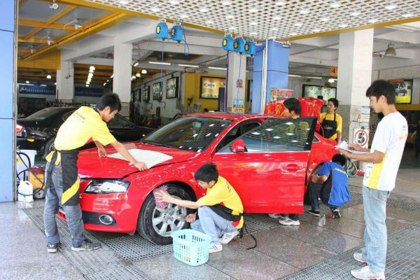 洗车店洗车步骤,去洗车店应该注意什么