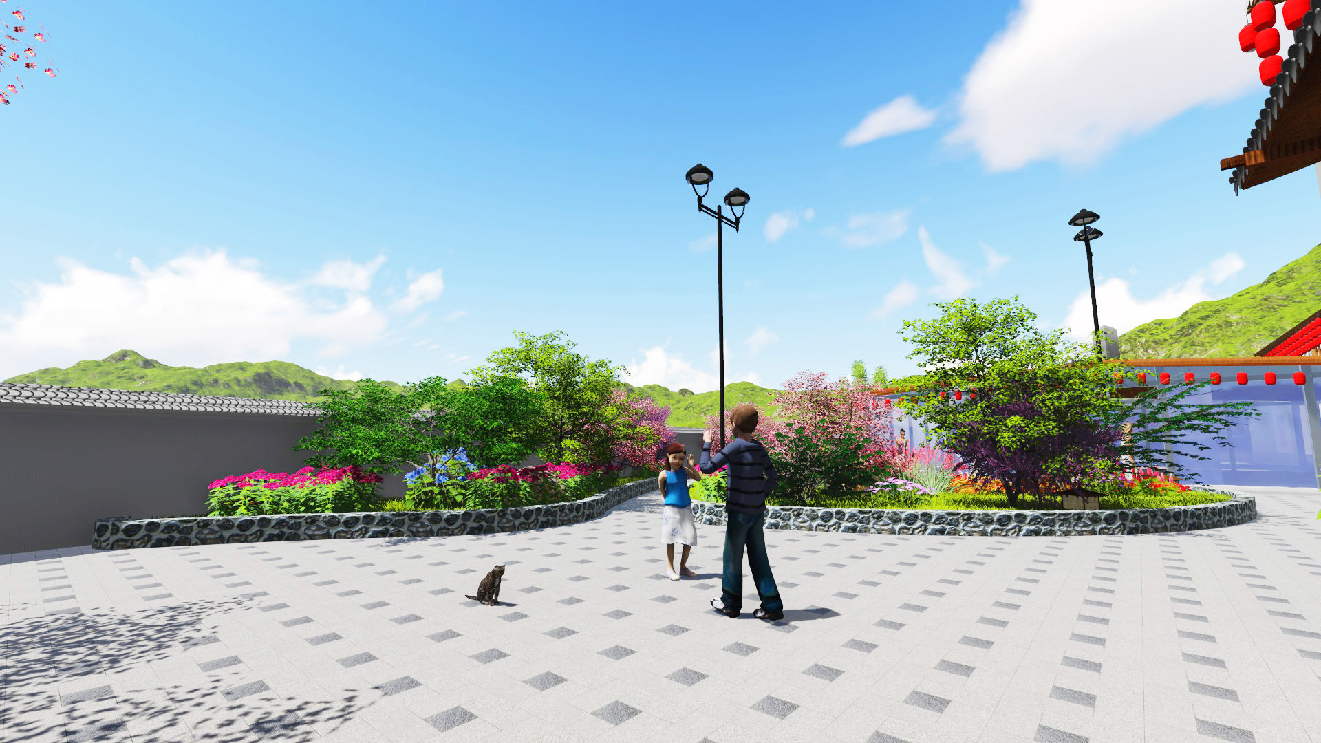 小源村青松田园高端乡村民宿外景观设计