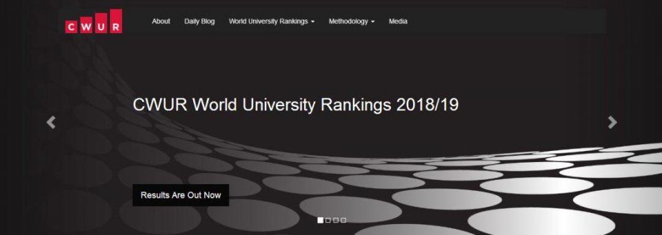 CWUR发布世界大学排名,美国依然独霸半壁江