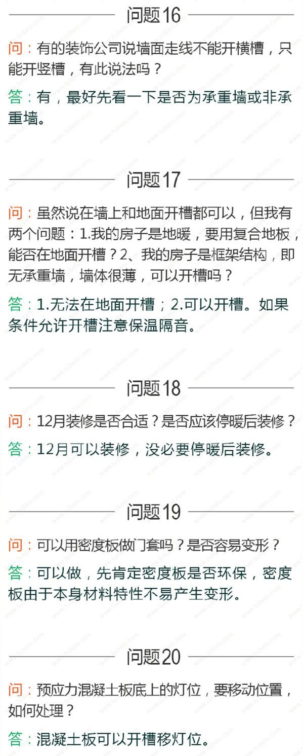 新房装修，40个常见问题汇总，全搞懂不被坑!