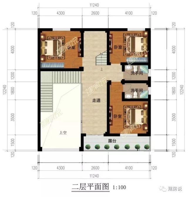 2套120平的农村别墅外看不起眼，布局却堪称完美！