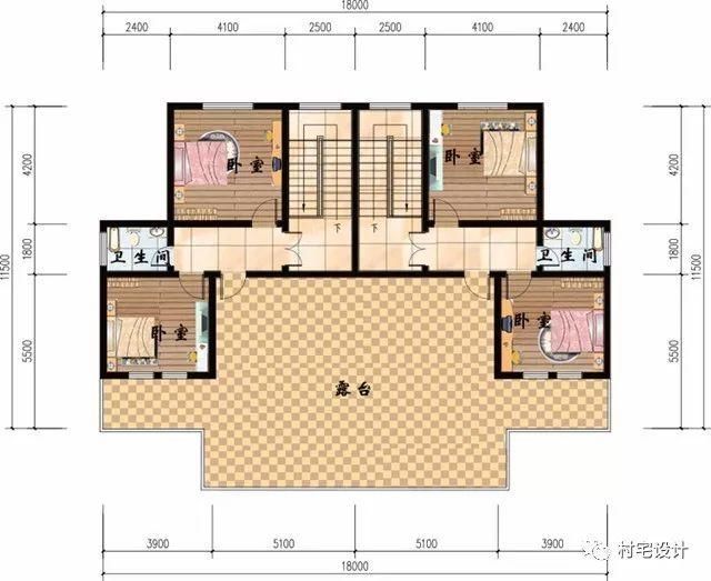 18X11.5米的双拼三层别墅，造价75万平摊30万左右