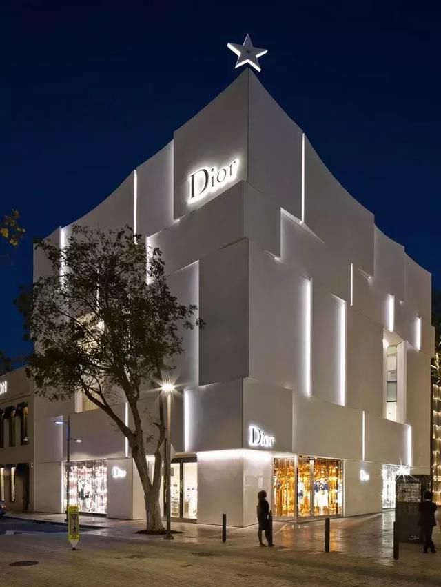 dior,lv,prada 每个顶级品牌店面都是城市风景