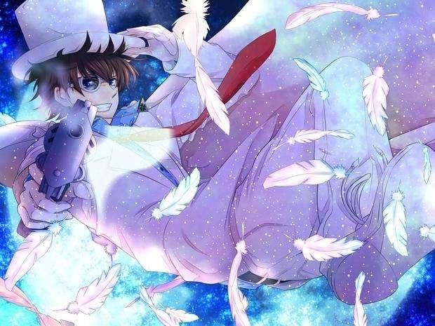 名侦探柯南:穿梭在黑夜中银翼魔术师怪盗基德!