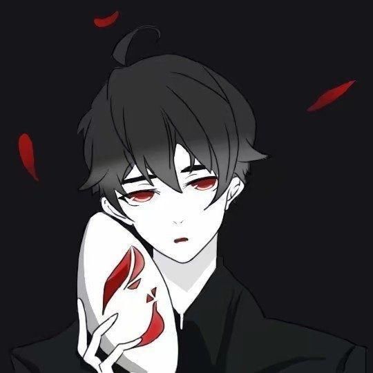 动漫女生头像伤感带血