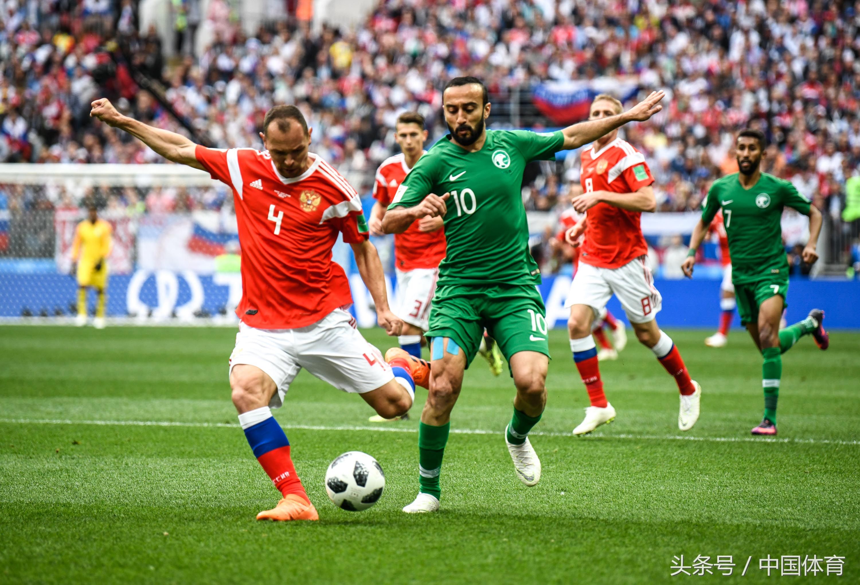 FIFA俄罗斯世界杯揭幕战 俄罗斯队以5比0狂胜沙特队