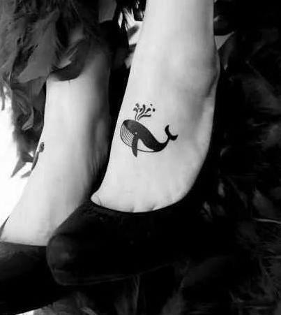 创意个性鲸鱼纹身图案,属于你的小清新别错过