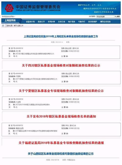 私募们注意！春节后第一项任务是专项检查 7地69家机构被抽中