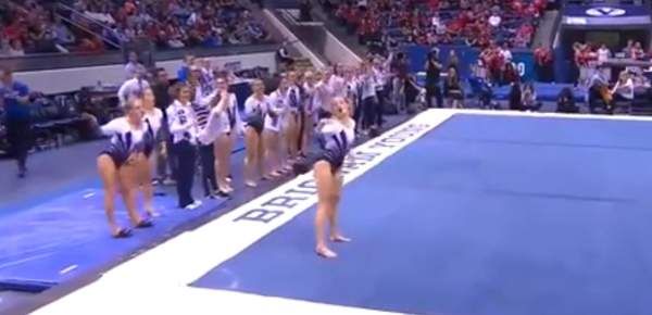 体操运动员用《超级马里奥》BGM伴奏参赛!嗨