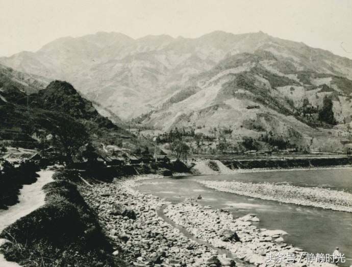 老照片，1909年的四川都江堰市，看时代变迁