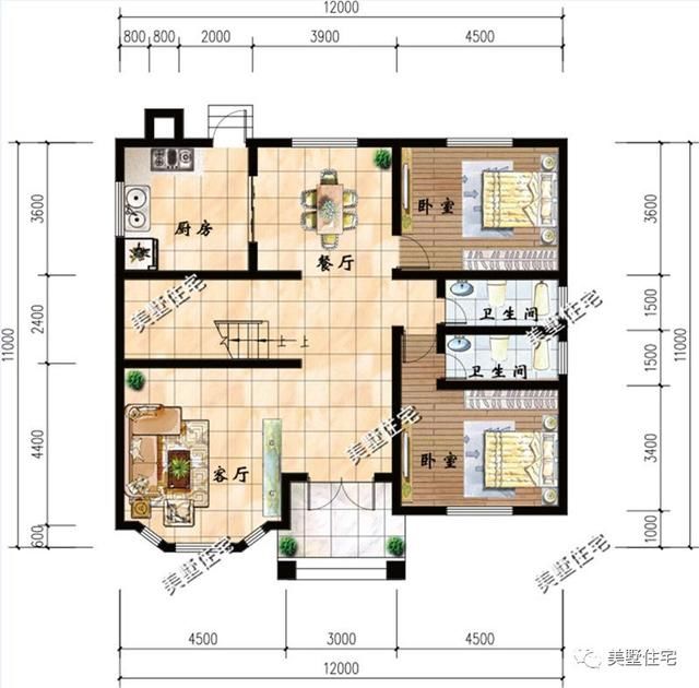 这8款户型秒杀全村，挑高客厅+唯美落地窗，一百年不过时