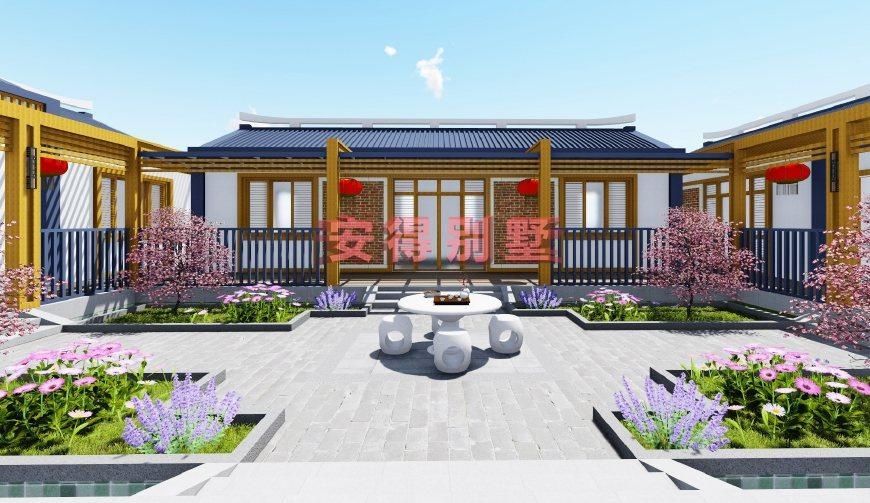 新中式传承经典之美,5款农村四合院大集合,含效果图 平面图