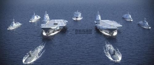 中船重工注意啦!中国两艘航母首同框合影!