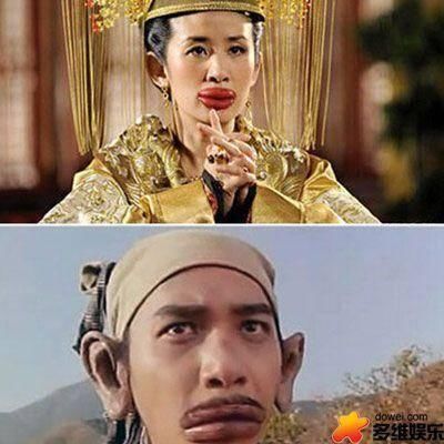 吴君如《大内密探零零狗》,东成西就里的梁朝伟,这嘴唇不是天生的吧.