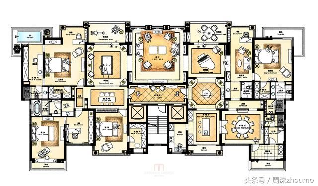 两套打通户型16个方案