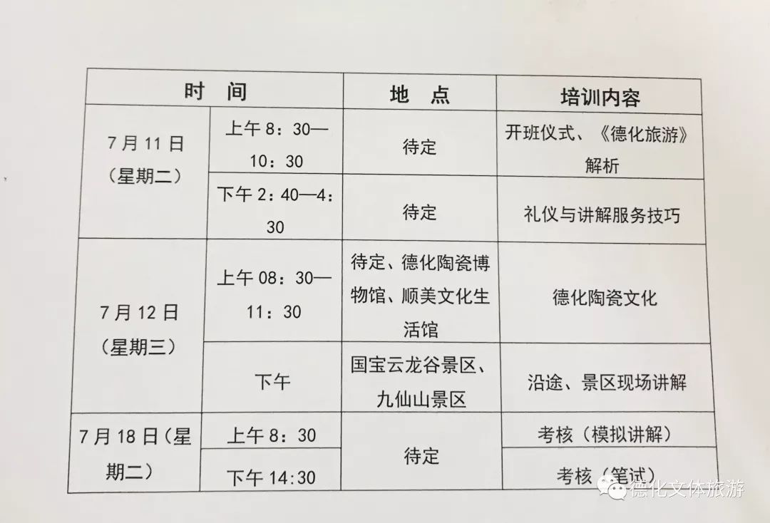 2019年,让我们一起在德化做导游!