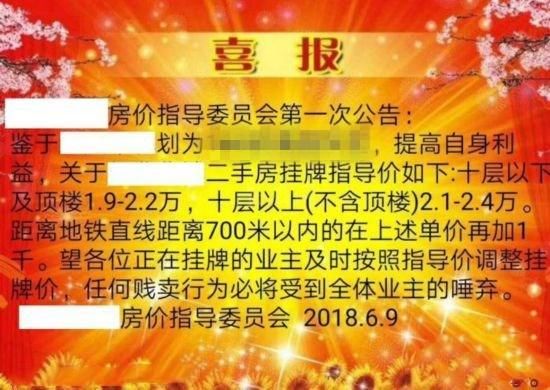 合肥二手房现\＂挂牌指导价\＂等词 或为业主炒作