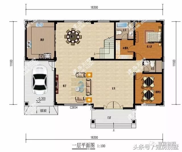 返乡建豪宅首选三层农村别墅户型，建成后就是村里最耀眼的那栋