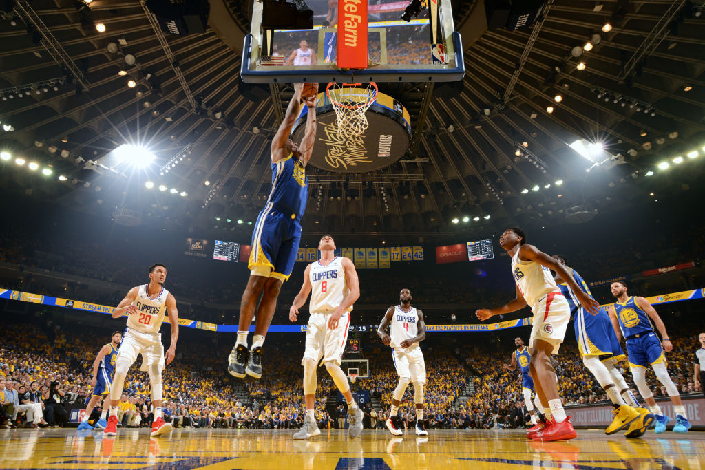 NBA季后赛首轮:快船-勇士G5