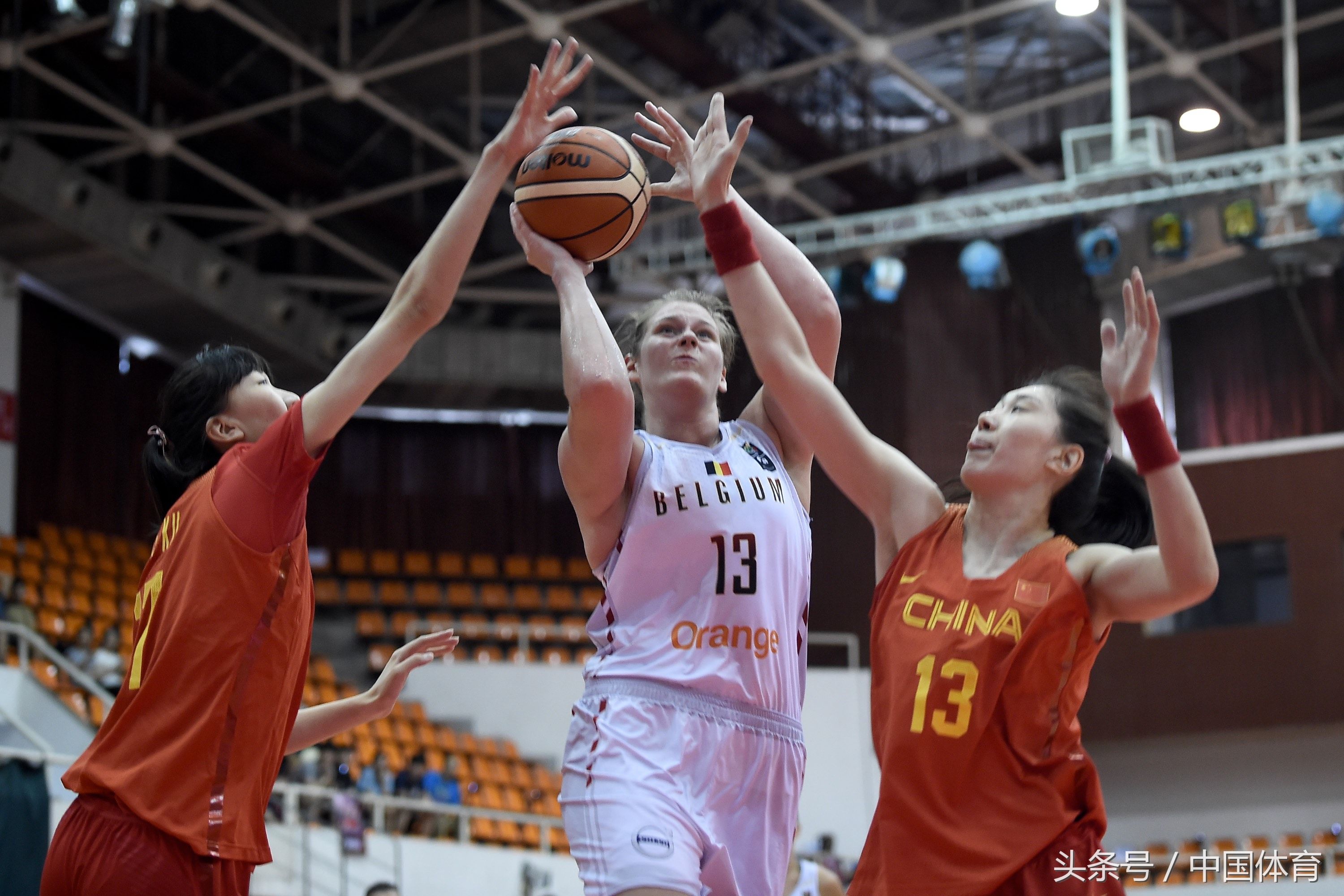 2018年国际女篮对抗赛 中国队3分憾负比利时