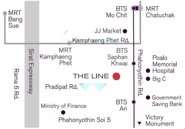 The Line PDP|泰国贵族居住的黄金地段素坤逸线550米