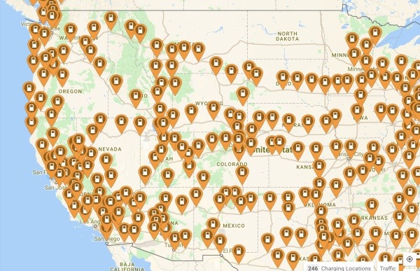 特斯拉充电范围