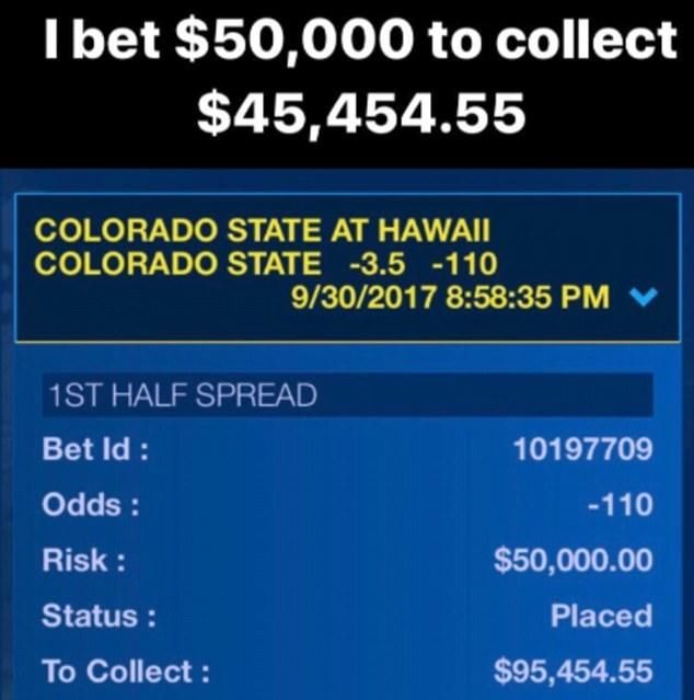 拳王梅威瑟赢得了橄榄球比赛的胜利,斩获63万