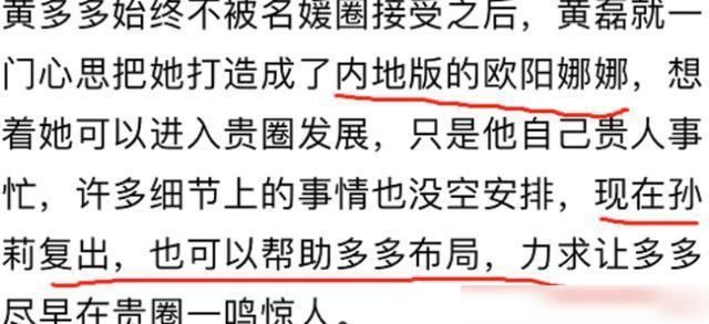 孙莉为补贴家用复出？接班黄磊继续捧女儿黄多多疑不被名媛圈接受