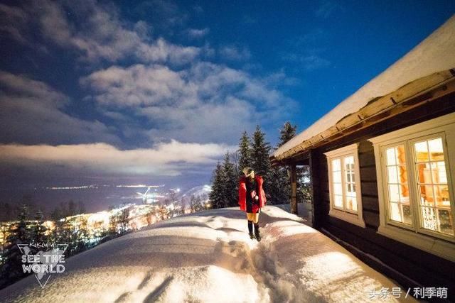 【纳尔维克镜头】夜晚坐缆车去顶峰观景